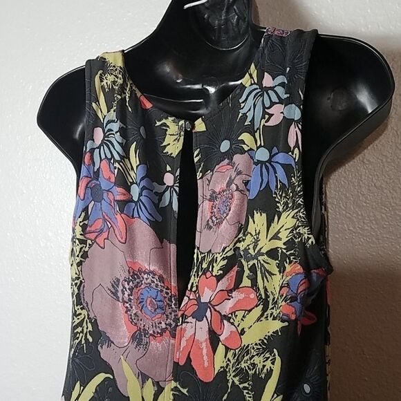 Free People Backyard Floral Tunic Top Dress XS - Picture 8 of 8